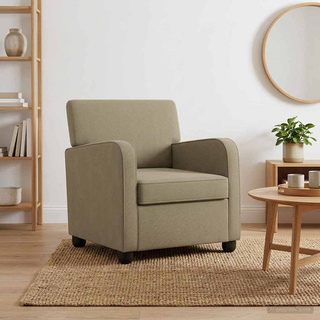 Fotel Khaki Welur