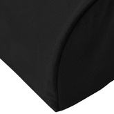 Poduszka na podnóżek Gładki Czarny 42 x 18 x 13 cm Pianka PU
