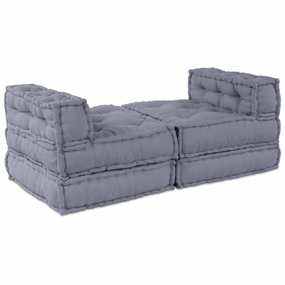 Modularna jednostka sofy 4 pcs Szary tkanina