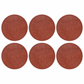 Kamień kroczący 6 pcs Czerwony ? 44 x 2 cm Guma