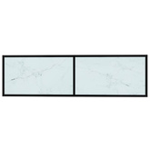 vidaXL Szafka pod TV, biały marmur, 140x40x40,5 cm, szkło hartowane