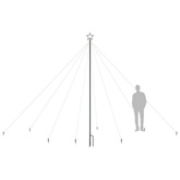 vidaXL Choinka z lampek, wewn./zewn., 576 niebieskich diod LED, 3,6 m