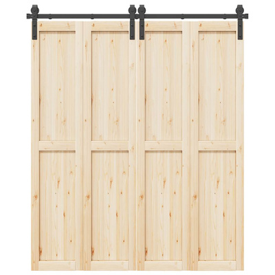 do montażu drzwi przesuwnych, 183 cm, stal, czarny System