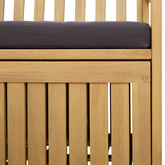 Ławka z miejscem do przechowywania 2 -Seater 120 x 63 x 84 cm