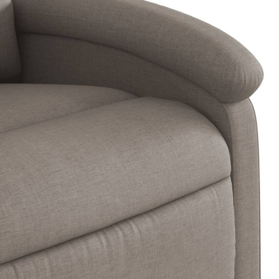 vidaXL Podnoszony fotel masujący, elektryczny, rozkładany, kolor taupe model standard