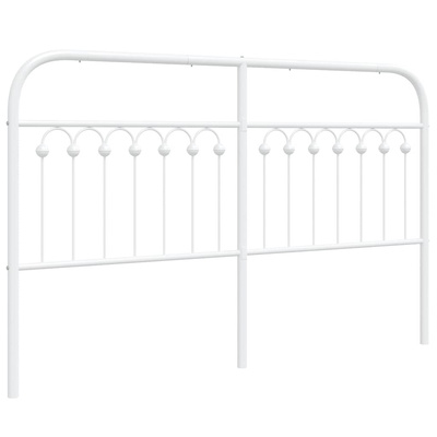 Metalowe wymienne wezgłowie, białe, 150 cm