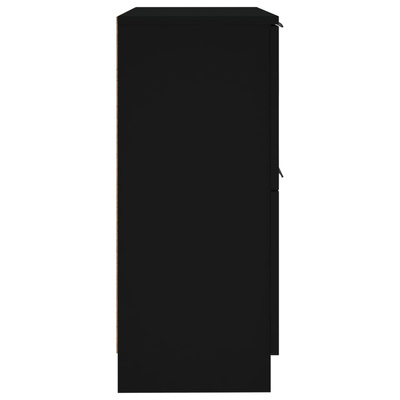 Szafka, czarna, 30x30x70 cm, materiał drewnopochodny