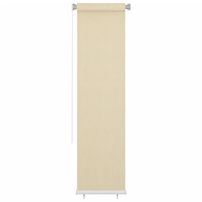 vidaXL Roleta zewnętrzna, kremowa, 60x230 cm, HDPE