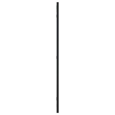 vidaXL Lustro ścienne, czarne, 40x80 cm, prostokątne, żelazo