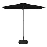 Parasol ogrodowy z podstawą 270 x 270 cm Poliester Prostokątny