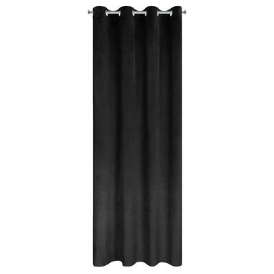 Zasłona Ariadna czarna 140x250