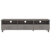 vidaXL Szafka pod TV HAMAR, jasnoszara, 158x40x40 cm, drewno sosnowe