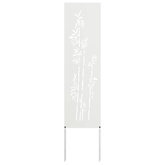 Ekran zapewniający prywatność w ogrodzie Biały 32 x 140 cm