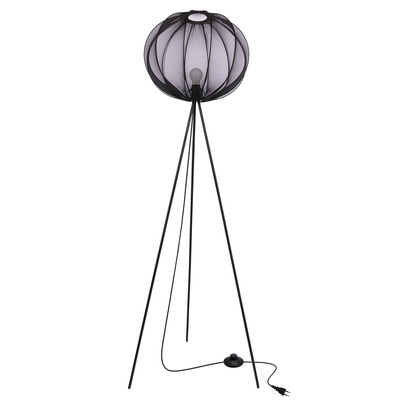 MELLOW lampa podłogowa czarny 1x40W E27 abażur 52 czarny kula 51-41944   