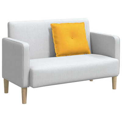 Poduszka na plecy Jasnożółty 60 x 50 cm Tkanina sztruksowa