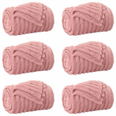 Koce narzutowe 6 pcs Różowy 150 x 130 cm Polar