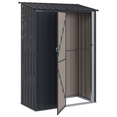 Schowki ogrodowe Antracyt 140,5 x 74 x 200 cm Metal