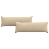 Poduszki na sofę 2 pcs Kremowy 120 x 40 cm tkanina