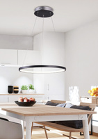 Lampa wisząca LED 18W ring okrągła czarna black 29cm Lune 31-64653