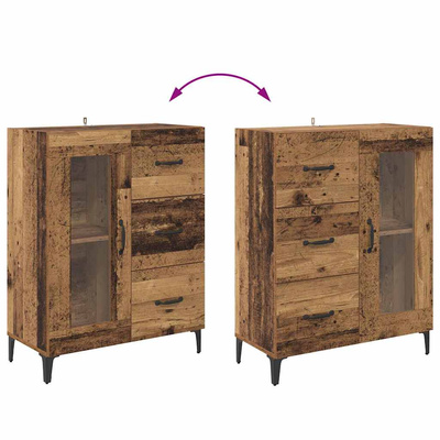 Highboard Stare drewno 69,5 x 34 x 180 cm Drewno inżynieryjne
