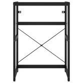 Stelaż pod umywalkę, czarny, 59x38x83 cm, żelazny