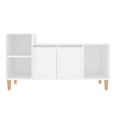 vidaXL Szafka pod TV, biała, 100x35x55 cm, materiał drewnopochodny model standard