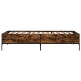 Ramka łóżka Dąb dymny 80 x 200 cm Drewno inżynieryjne