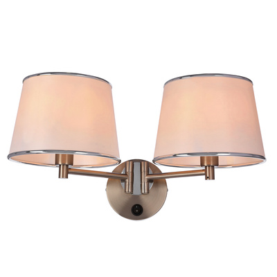 lampa ścienna kinkiet candellux ibis 2xE14 22-00890 E14 satyna