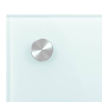 Panel ochronny do kuchni, biały, 70x60 cm, szkło hartowane