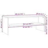 vidaXL Szafka pod TV, betonowy szary, 100x40x40 cm
