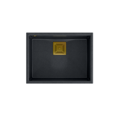 DAVID 50 GraniteQ black diamond/elementy złote