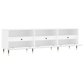 vidaXL Szafka pod TV, biała, 150x30x44,5 cm, materiał drewnopochodny wariant 5
