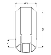Tuba Candellux krótka biała 2282824
