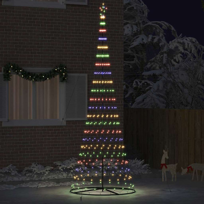Choinka świąteczna LED z podstawą Wielokolorowe 399 cm Metal