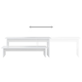 vidaXL Szafka pod TV, biała, 180x30x43 cm, materiał drewnopochodny