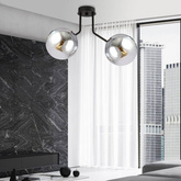 Lampa sufitowa  NOVA 2 BLACK/GRAFIT