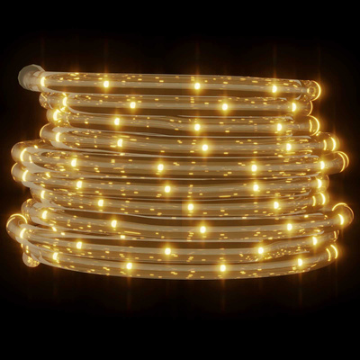 Lina świetlna z 2400 diodami LED Ciepła biel 100 m PVC