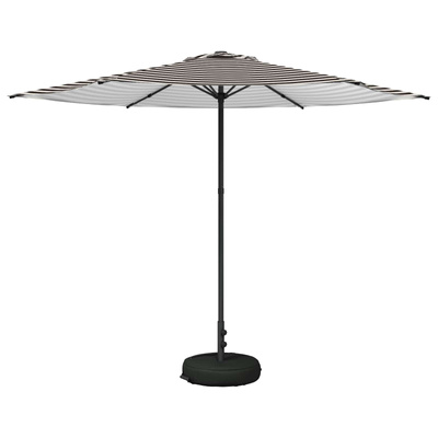 Parasol ogrodowy z podstawą 300 x 300 cm Poliester Prostokątny