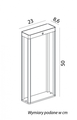 Lampa ogrodowa stojąca solarna ARS-500SL