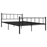 vidaXL Rama łóżka, czarna, metalowa, 180 x 200 cm model standard