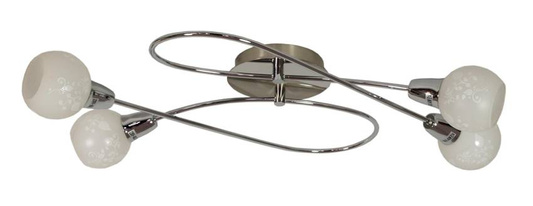 Lampa sufitowa Avila oprawa ze szklanymi kloszami 4-punktowa do salonu