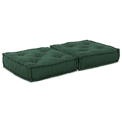 Modułowa sofa zielony 70x70x36 tkanina