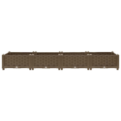 vidaXL Donica do podniesionej rabaty, 160x40x23 cm, polipropylen