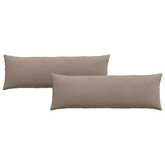 Poduszki na sofę 2 pcs Ciemnoszary 120 x 40 cm tkanina