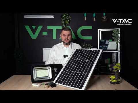 50W Solarna lampa uliczna / Barwa:4000K / Obudowa: Czarna