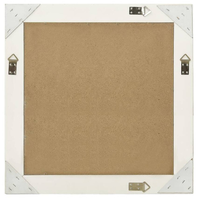 vidaXL Lustro ścienne w stylu barokowym, 60x60 cm, białe