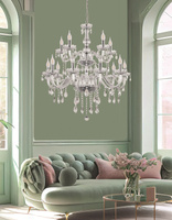Cristallo lampa wisząca chromowy 15x40W E14 transparentny  30-30399