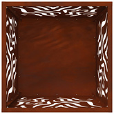 Kominek Brązowy 40 x 40 x 40 cm stal kortenowska