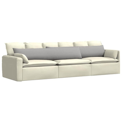 Poduszki na sofę 2 pcs Szary chmur 200 x 40 cm tkanina