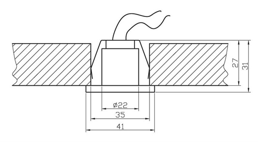 Oprawa stropowa Candellux G4 2209901